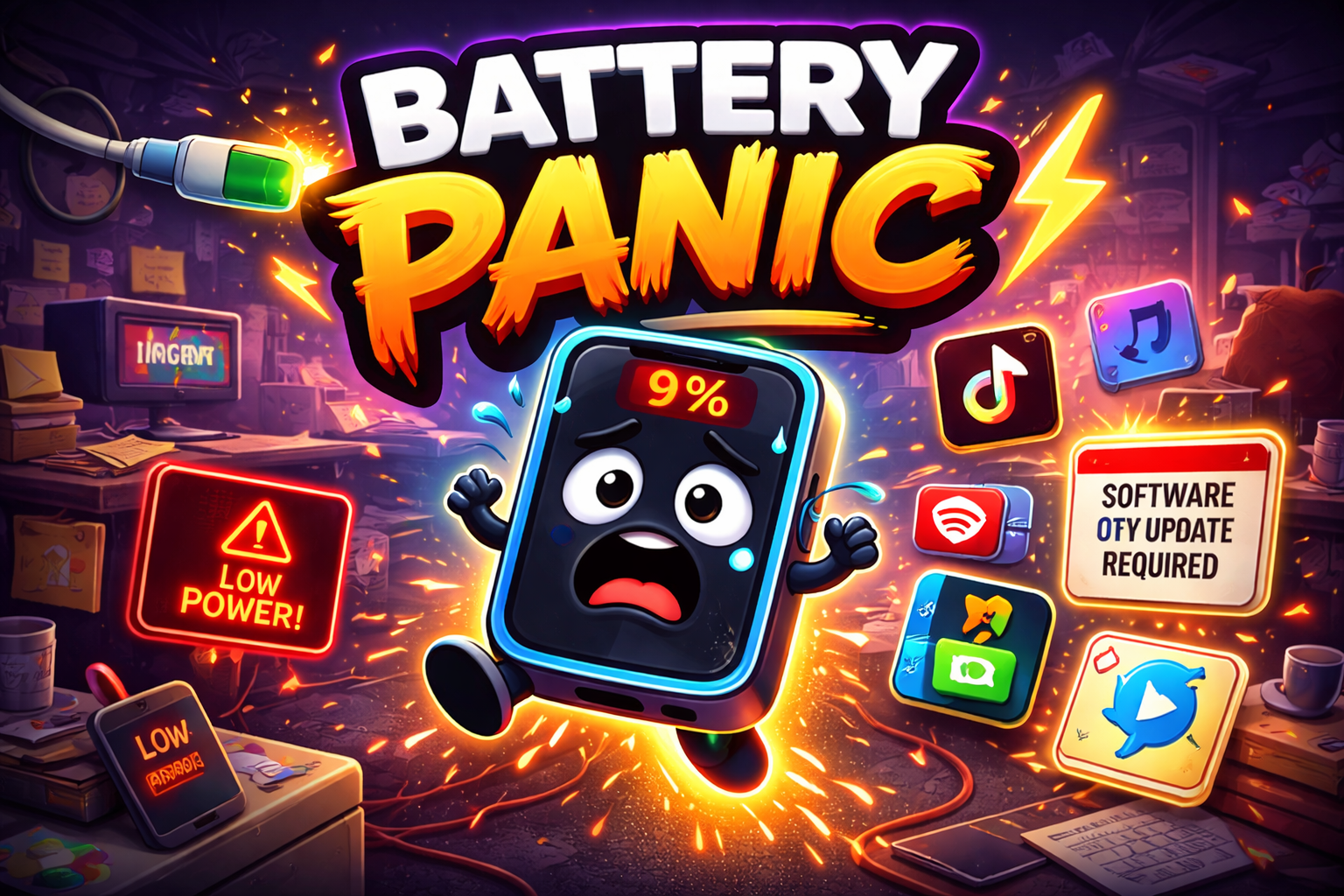 Battery Panic — Jump. Charge. Survive.
