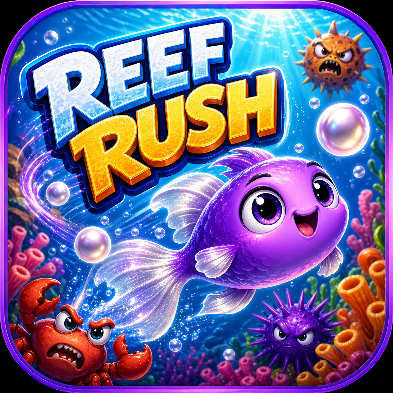 Reef Rush — Tiny Fish. Big Ocean. One Finger.