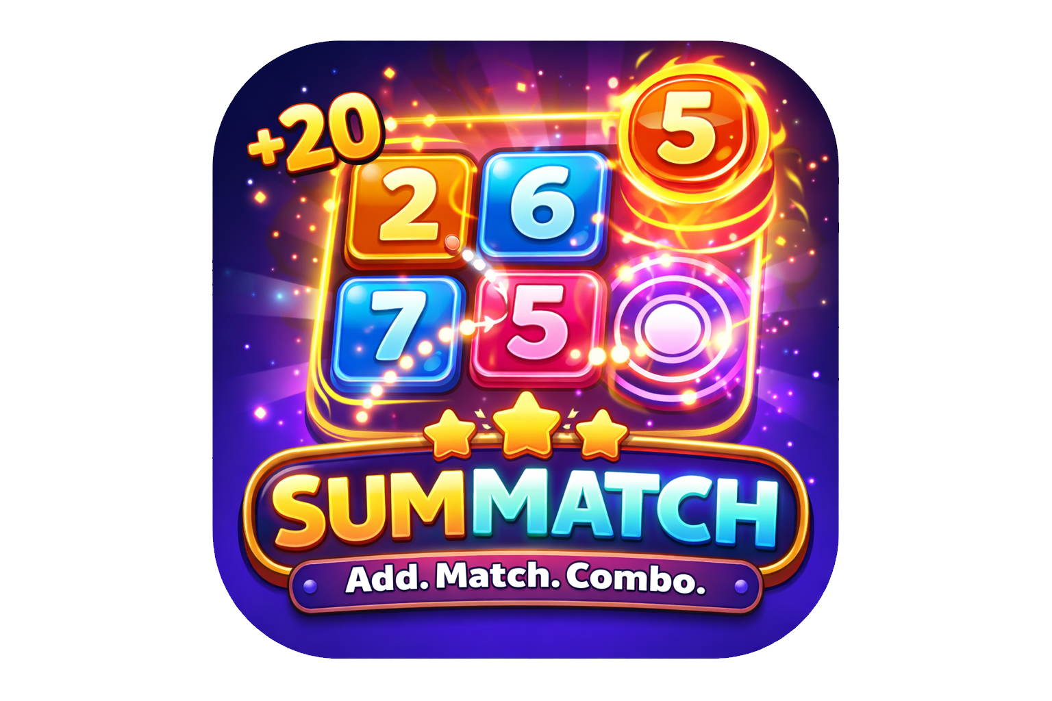 SumMatch — Add. Match. Combo.